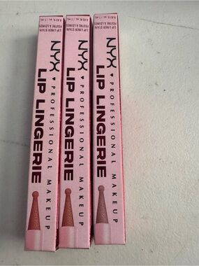 NIB NYX PROFESSIONAL MAKEUP LIP LINGERIE 3-PIECE LIP LINER STAIN SET 💋